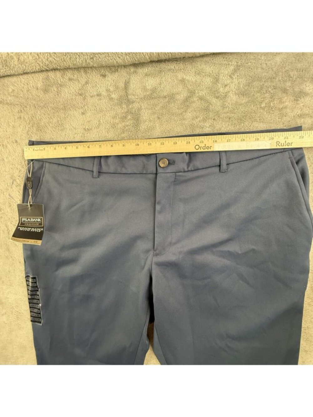 Jos. A. Bank Traveler Pants Mens 44x30 Blue Travel Tech Dress Business 21RV44075 - Picture 9 of 16